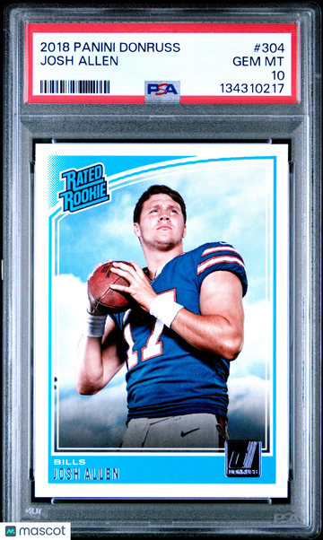 2018 Panini Donruss Josh Allen #304 Rookie PSA 10