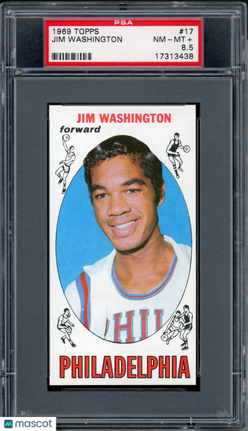 1969 Topps Jim Washington #17 PSA 8.5