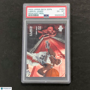 2005 Upper Deck Espn Highlight Reel LeBron James #HR3 Highlight Reel PSA 6