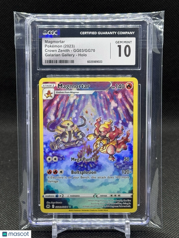 Crown Zenith Magmortar Holo Secret Rare Full Art 10 #GG03/GG70