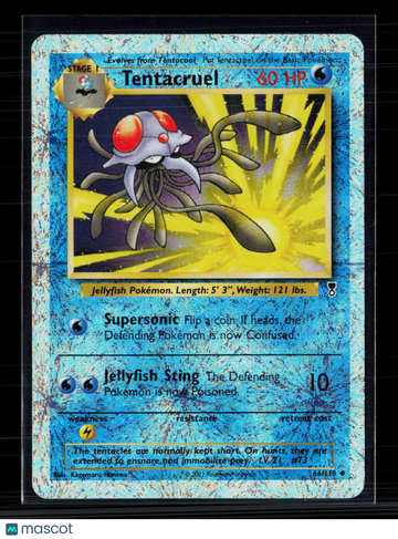 2002 Legendary Collection Tentacruel Reverse Holo Uncommon #66/110