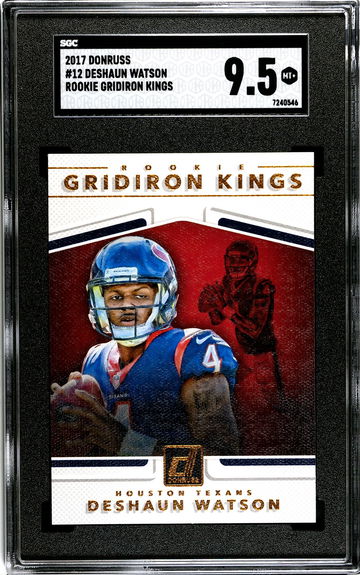 2017 Donruss Deshaun Watson Gridiron Kings RC SGC 9.5