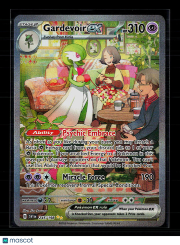 2023 Scarlet & Violet Gardevoir EX Holo Secret Rare SAR #245/198