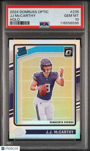 2024 Panini Donruss Optic JJ Mccarthy #235 Holo PSA 10