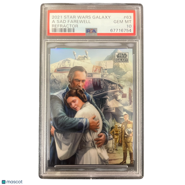 2021 Topps Chrome Star Wars Galaxy A Sad Farewell #63 PSA 10