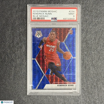 2019 Panini Mosaic Kendrick Nunn #234 Blue PSA 9