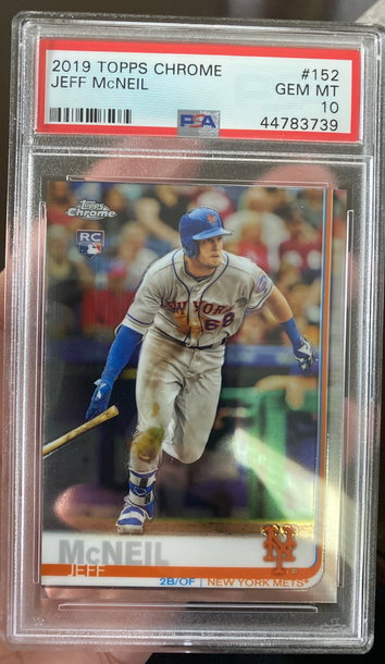 Jeff McNeil mets 10 psa  topps