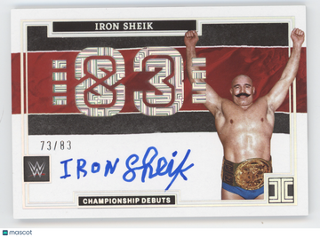 2022 Panini Impeccable WWE Championship Debuts Iron Sheik #CD-ISH /83