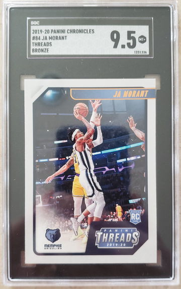 Ja Morant RC 2019 Chronicle #84 Threads Bronze SGC 9.5