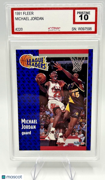 1991-92 Fleer Michael Jordan #220 [Base] Base Set 10