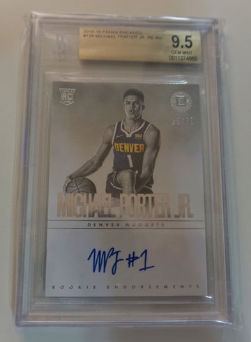 2018 Encased Rookie Michael Porter Jr. (BGS 9.5)