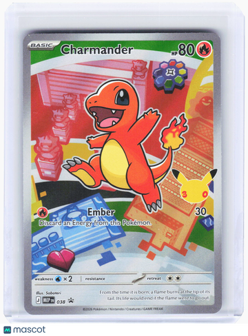 Mega Evolution Promo Cards Charmander Foil Black Star Promo #038