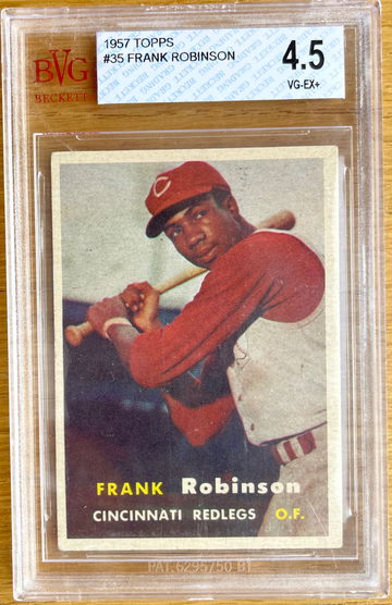 1957 Topps Frank Robinson Rookie Card BVG 4.5