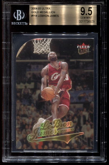 2004 Ultra Gold Medallion #114 Lebron James BGS 9.5 Gem Mint * 6929