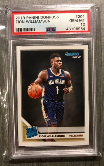 Zion Williamson donruss PSA 10