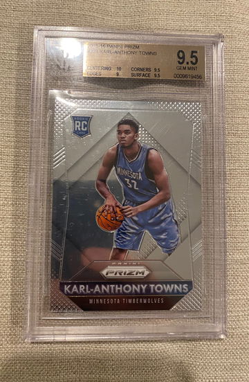 2015 Panini Prizm Karl-Anthony Towns BGS 9.5