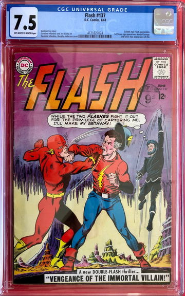 Flash #137 CGC 7.5 GA Flash + 1st SA Appearance Vandal Savage