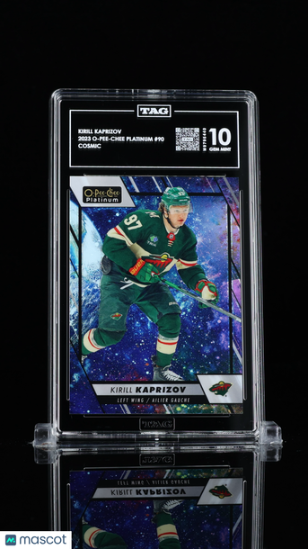 2023-24 O-Pee-Chee Platinum Kirill Kaprizov #90 Cosmic /65 TAG 10