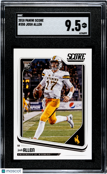 2018 Panini Score Josh Allen #350 RC SGC 9.5