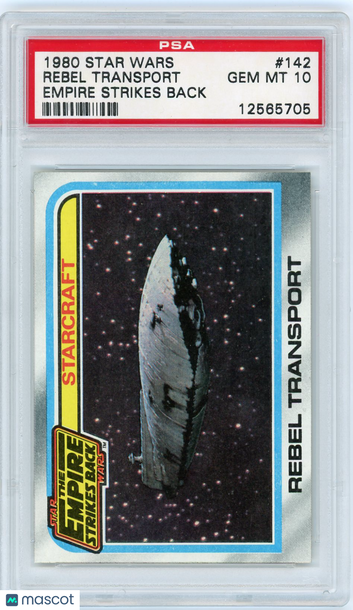 1980 Star Wars Empire Strikes Back Rebel Transport #142 PSA 10