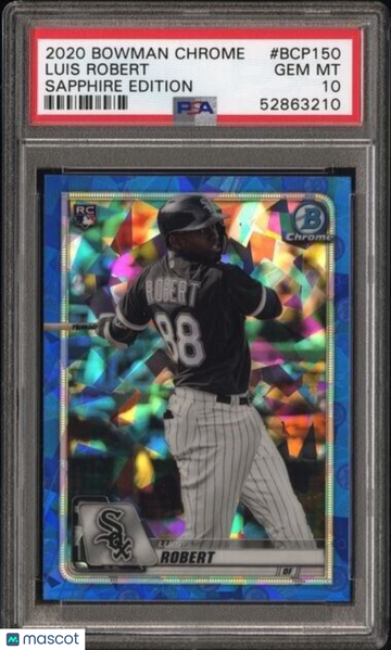 2020 Bowman Chrome Sapphire Edition Luis Robert #BCP150 PSA 10