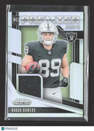 2024 Panini Prizm Premier Jerseys Brock Bowers #PJ-BBS RC Premier Jerseys