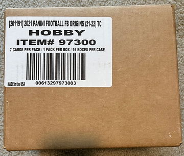 2021 Panini Origins Football Sealed Hobby CASE (16 box)