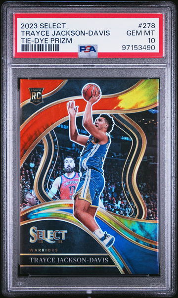 2023 Panini Select Tie-Dye Prizm Trayce Jackson-Davis #278 RC 01/25 PSA 10