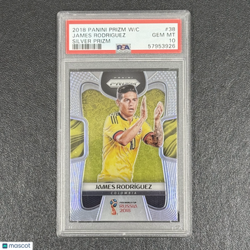 2018 Panini Prizm World Cup James Rodriguez #38 Silver PSA 10
