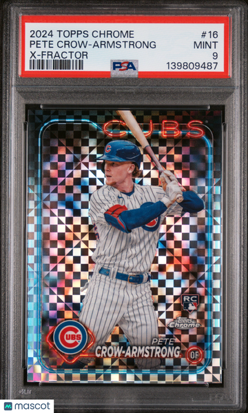 2024 Topps Chrome Pete Crow-Armstrong #16 X Fractor PSA 9