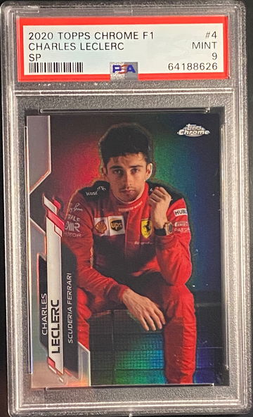 2020 Topps Chrome F1 Charles LeClerc SP IV Image Variation Refractor Formula 1 