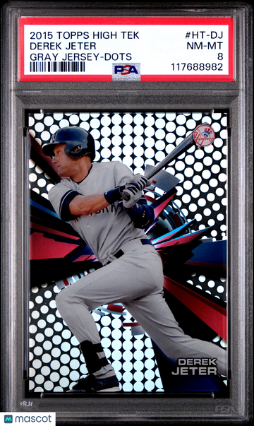 2015 Topps High Tek Derek Jeter #HT-DJ Gray Jersey Dots PSA 8