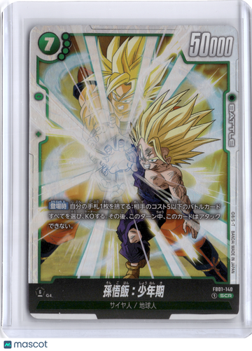 2024 Bandai Dragon Ball Super Card Game Fusion World Son Gohan (Youth) REFRACTOR Japanese #FB01-140