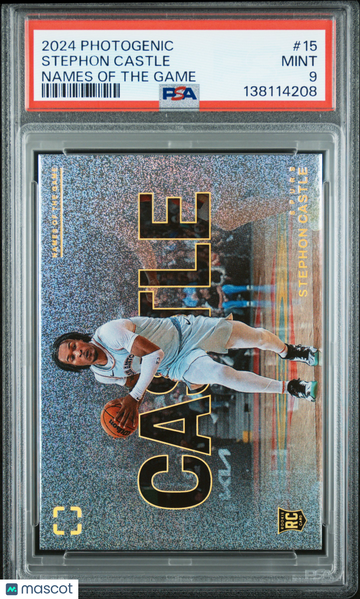 2024 Panini Photogenic Names Of The Game Stephon Castle #15 PSA 9