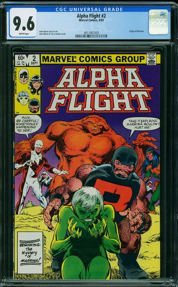 ALPHA FLIGHT #2, CGC 9.6 NM+
