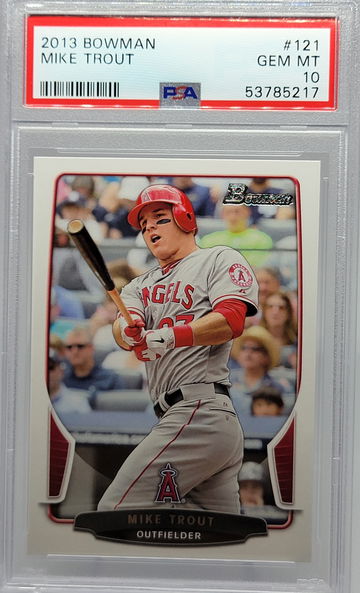 2013 BOWMAN #121 MIKE TROUT PSA 10