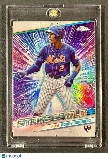 Ronny Mauricio 2024 Topps Series 1 CHROME Stars Of MLB Rookie Insert RC-NY Mets