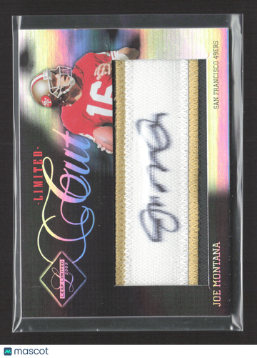 2005 Leaf Limited Limited Cuts Joe Montana #LC-3 /50 Clothing Patch