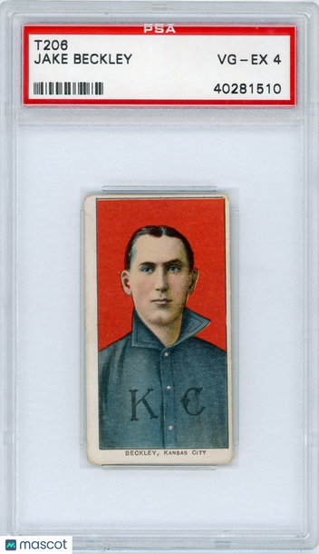 1909-11 T206 Jake Beckley PSA 4