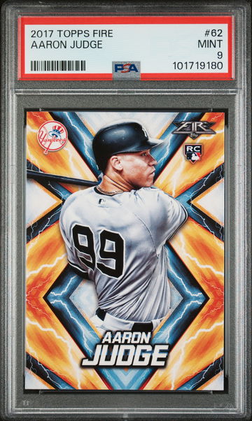 2017 Topps Fire Aaron Judge #62 PSA 9