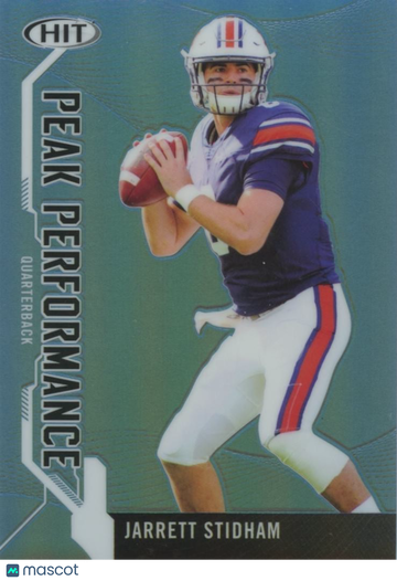 Jarrett Stidham 2019 Sage Hit Rookie Platinum New England Patriots Auburn Tigers