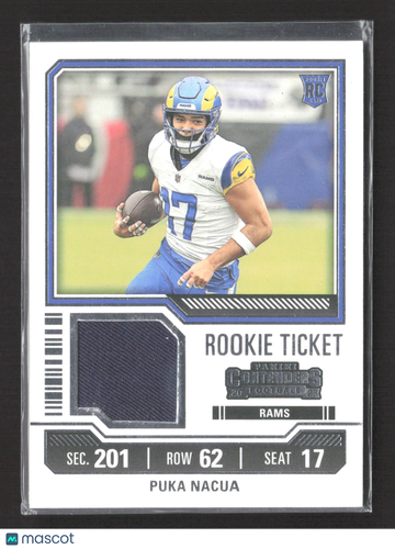 2023 Panini Contenders Football Puka Nacua #TS13 RC Memorabilia