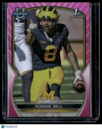 2022 Bowman University Chrome Ronnie Bell #22 Pink Refractor