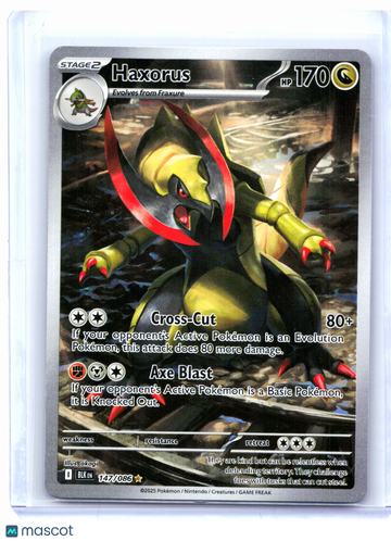 Black Bolt Haxorus Holo Illustration Rare #147/086