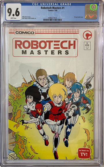 ROBOTECH MASTERS # 1 COMICO COMICS 1985 CGC 9.6 WHITE PAGES SHARP COMIC!!