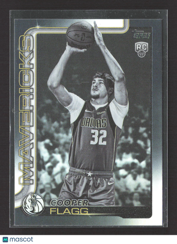 2025 Topps Flagship Cooper Flagg #201 Black & White RC