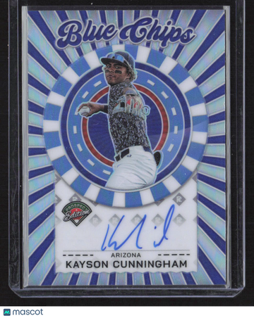2025 nini Prospect Edition Blue Chips Auto Kayson Cunningham #BCS-KC Silver Prizm Autograph