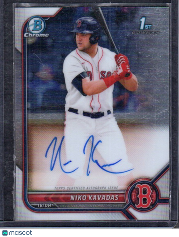 2022 Bowman Niko Kavadas #CPA-NK Chrome Prospects Autographs AU
