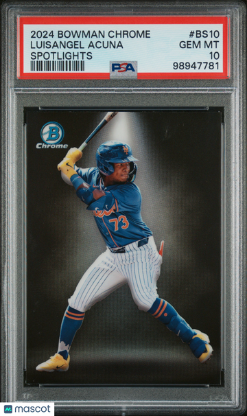 2024 Bowman Chrome Bowman Spotlights Luisangel Acuna #BS10 PSA 10