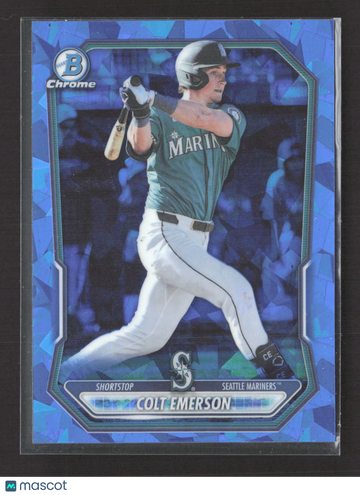 2024 Bowman Chrome Colt Emerson #BCP-108 Blue Sapphire Refractor 9/16.